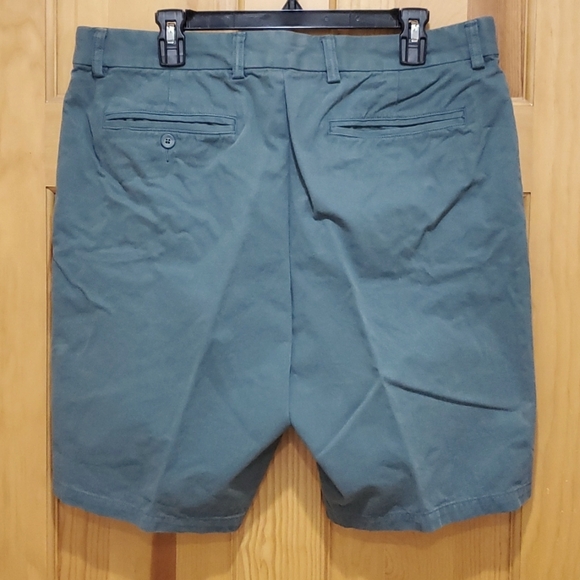 Mens Green Denim Cotton Shorts Size 36 - Picture 6 of 8